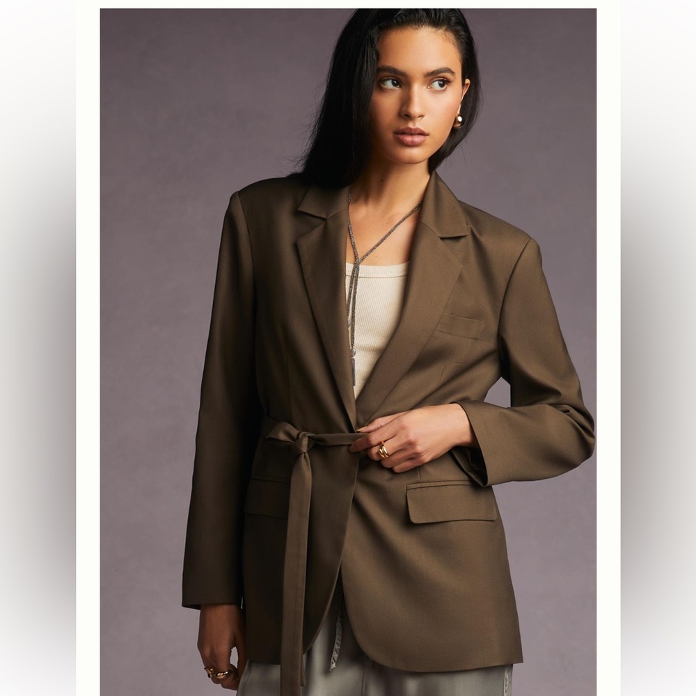 NWT mare mare for Anthropologie tie blazer.